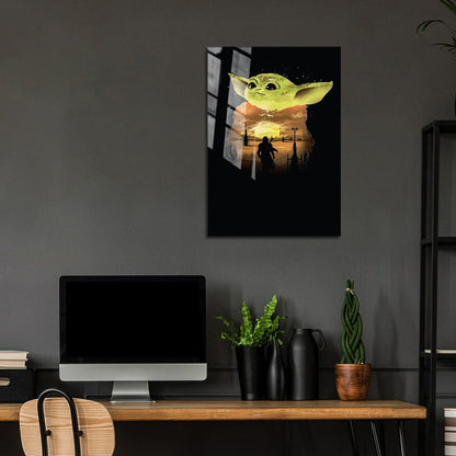 Flex Designs Metal Poster The Mandalorian Key Visual 5 x 7" Home Goods - TV Show 2019 TV Show Metal Poster