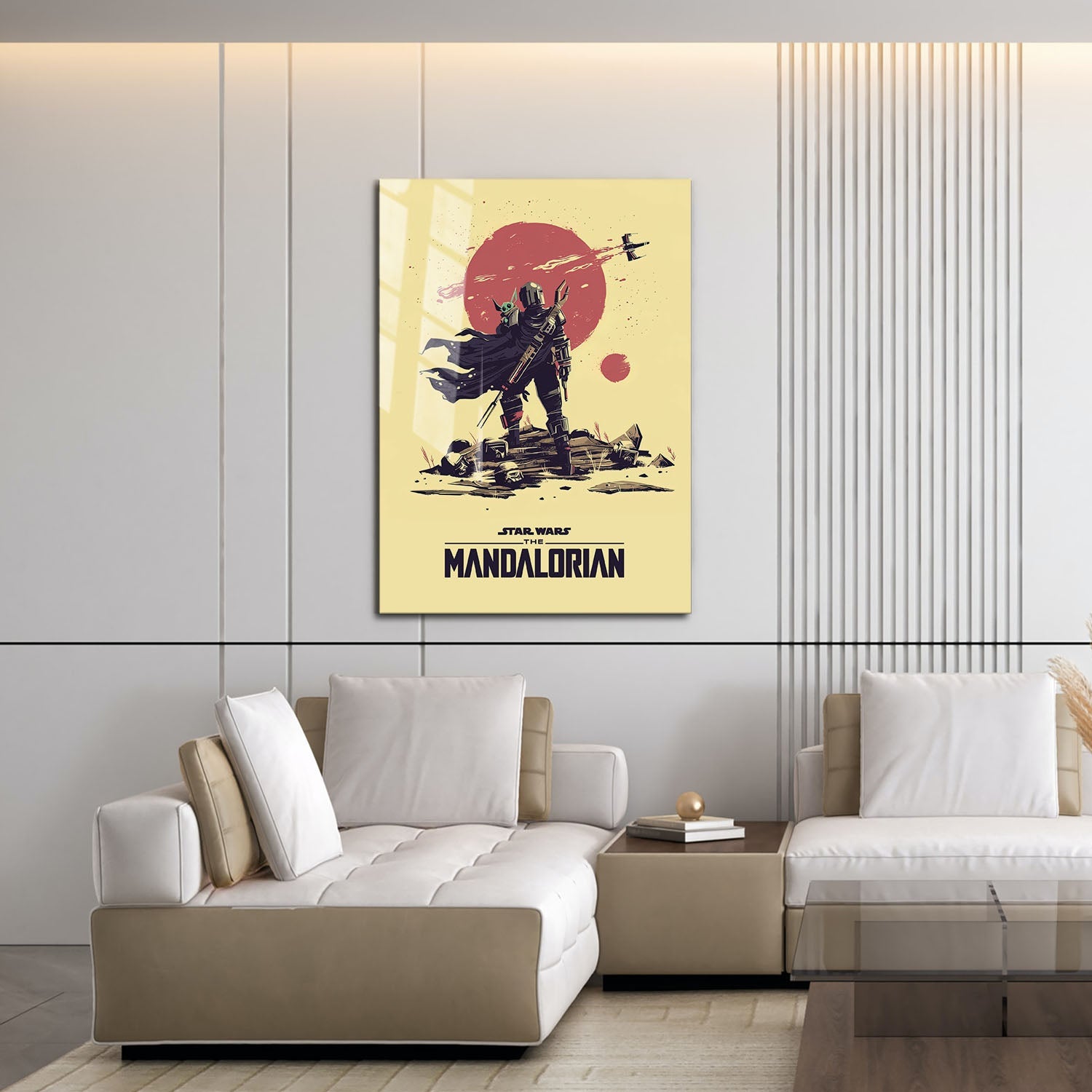 Flex Designs Metal Poster The Mandalorian Sketch 16 x 24" Home Goods - TV Show 2019 TV Show Metal Poster