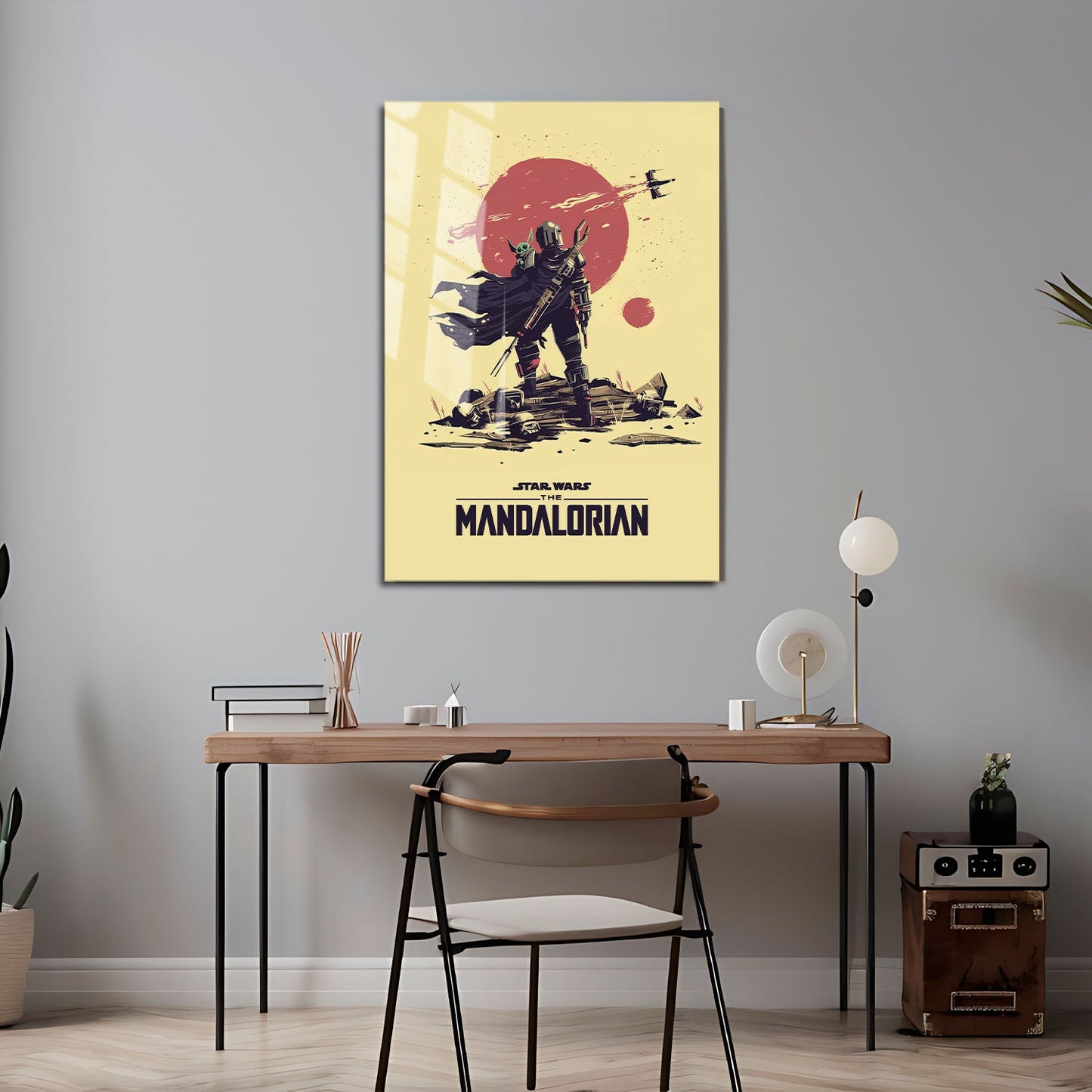 Flex Designs Metal Poster The Mandalorian Sketch 24 x 36" Home Goods - TV Show 2019 TV Show Metal Poster