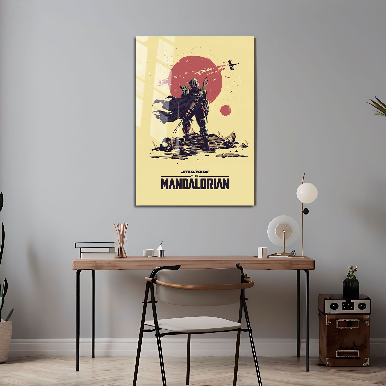 Flex Designs Metal Poster The Mandalorian Sketch 24 x 36" Home Goods - TV Show 2019 TV Show Metal Poster