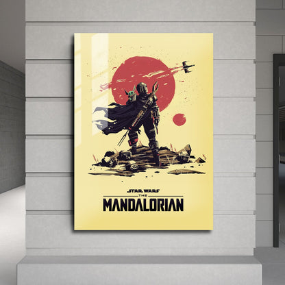 Flex Designs Metal Poster The Mandalorian Sketch 24 x 36" Home Goods - TV Show 2019 TV Show Metal Poster
