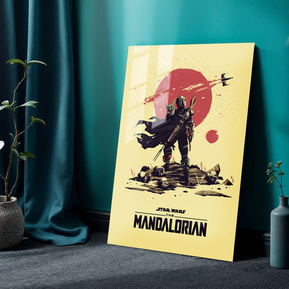 The Mandalorian Sketch TV Show Metal Poster