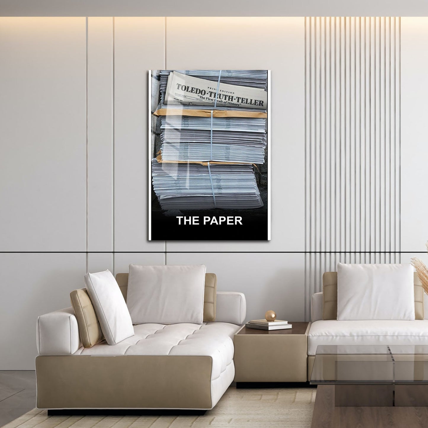 Flex Designs Metal Poster The Paper Key Visual 16 x 24" Home Goods - Movie 2025 Movie Metal Poster