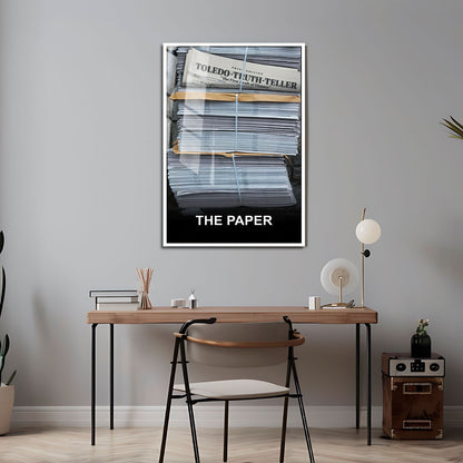 Flex Designs Metal Poster The Paper Key Visual 24 x 36" Home Goods - Movie 2025 Movie Metal Poster