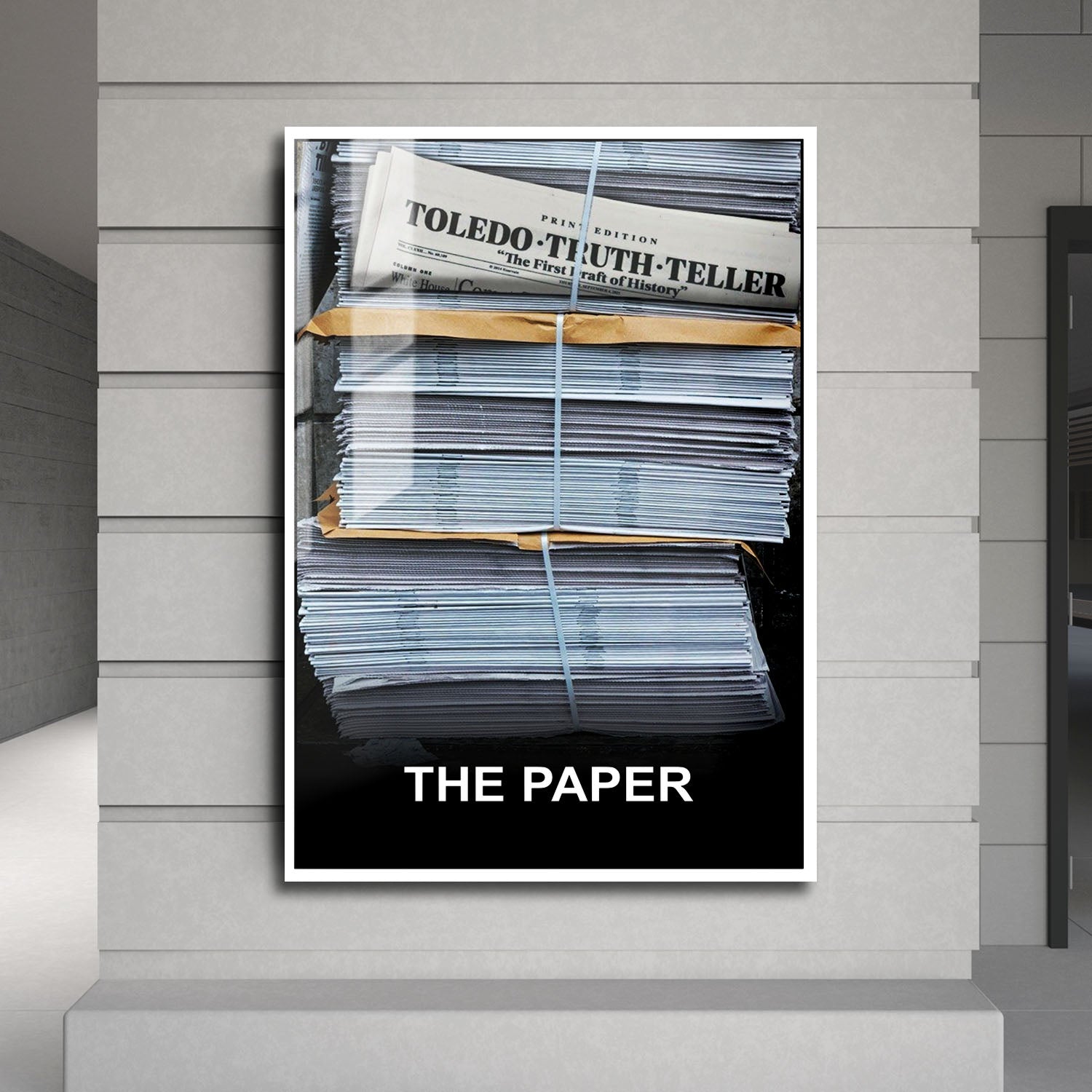 Flex Designs Metal Poster The Paper Key Visual 24 x 36" Home Goods - Movie 2025 Movie Metal Poster