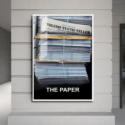 Flex Designs Metal Poster The Paper Key Visual 24 x 36" Home Goods - Movie 2025 Movie Metal Poster