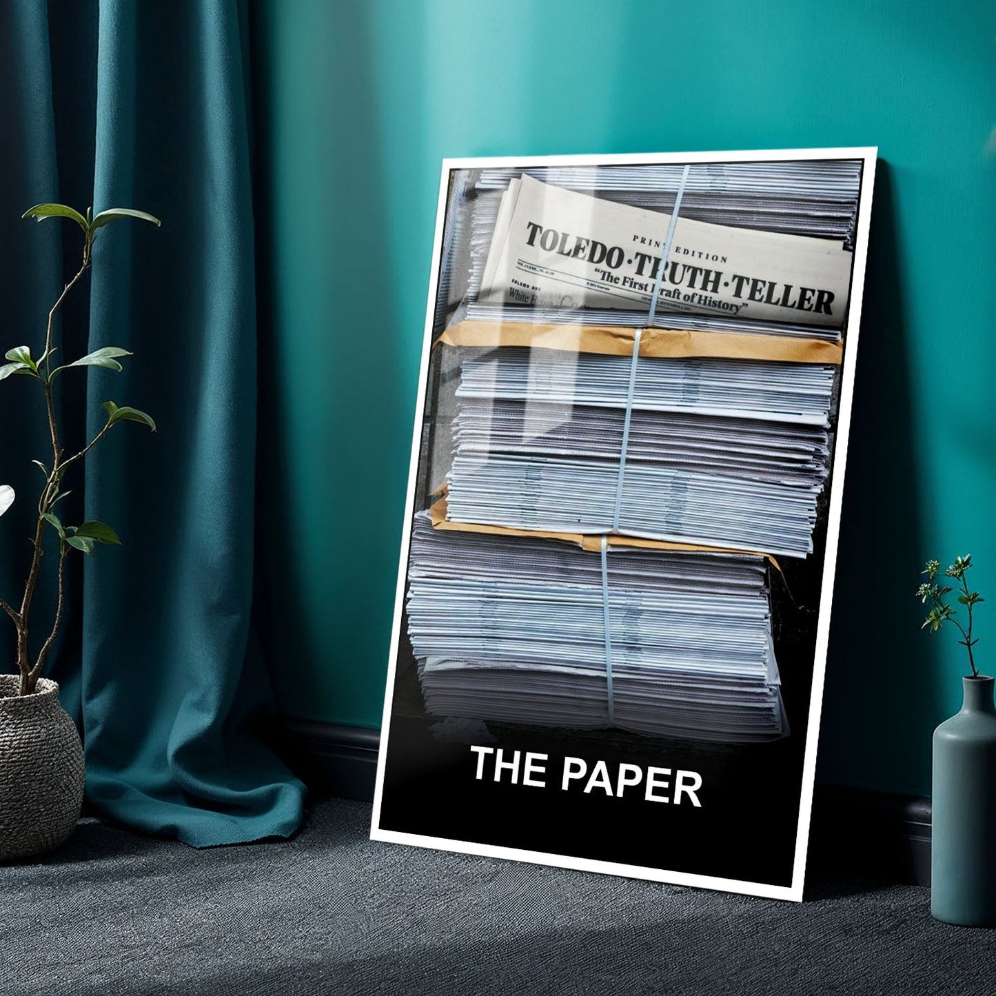 The Paper Key Visual Movie Metal Poster