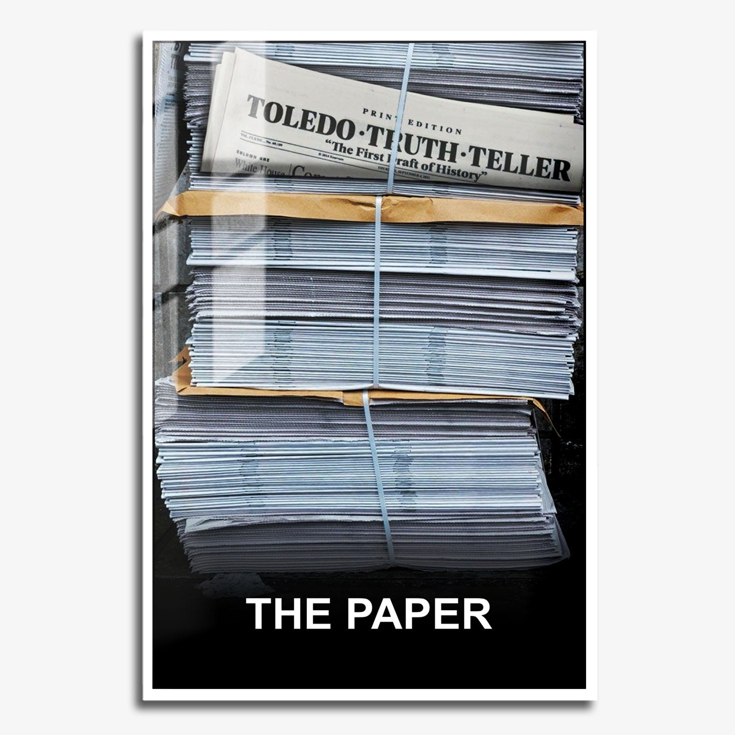 Flex Designs Metal Poster The Paper Key Visual 11 x 17" Home Goods - Movie 2025 Movie Metal Poster