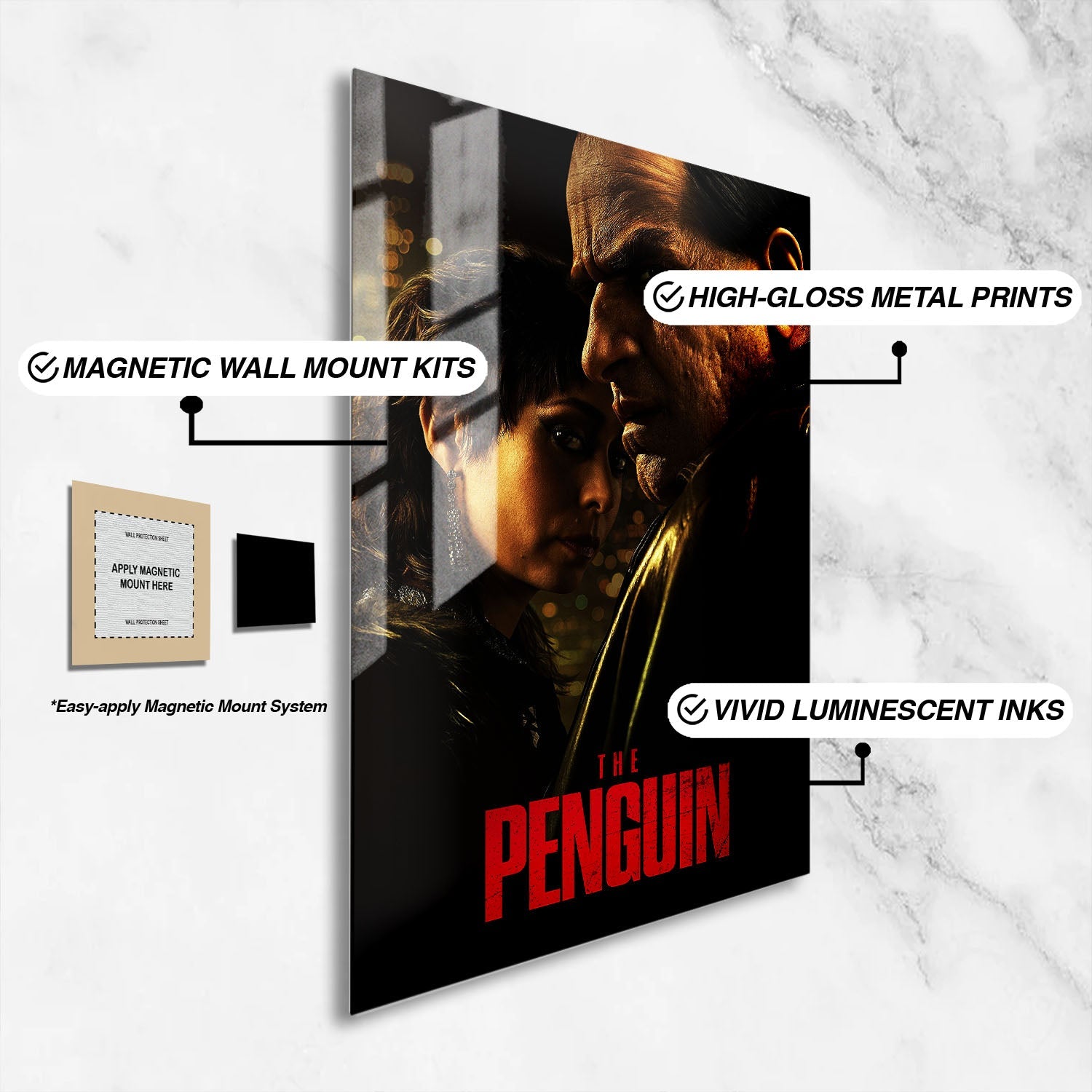 Flex Designs Metal Poster The Penguin 16 x 24" Home Goods - TV Show 2025 TV Show Metal Poster