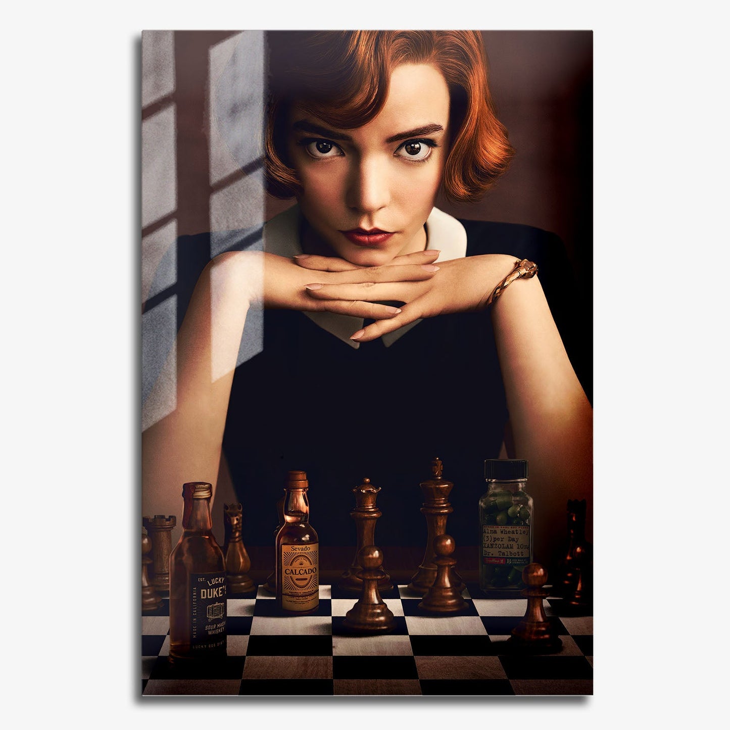 Flex Designs Metal Poster The Queens Gambit 11 x 17" Home Goods - TV Show 2020 TV Show Metal Poster