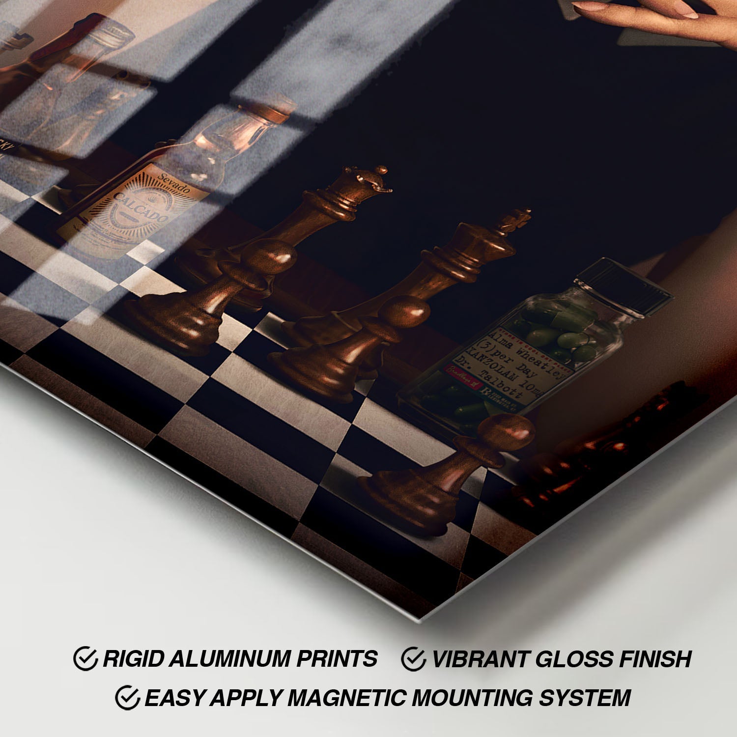 Flex Designs Metal Poster The Queens Gambit 11 x 17" Home Goods - TV Show 2020 TV Show Metal Poster