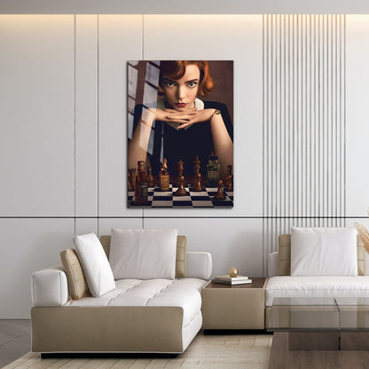 Flex Designs Metal Poster The Queens Gambit 16 x 24" Home Goods - TV Show 2020 TV Show Metal Poster