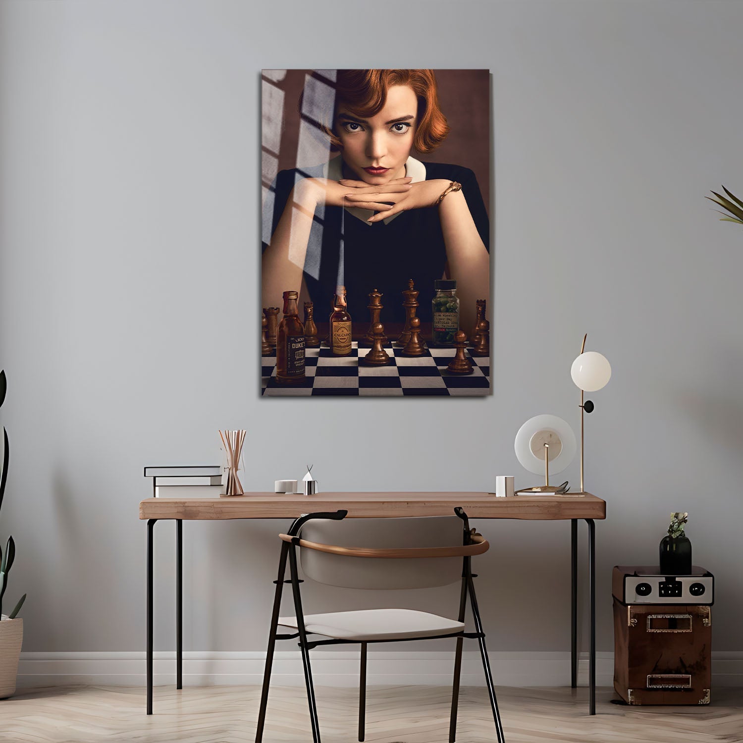 Flex Designs Metal Poster The Queens Gambit 24 x 36" Home Goods - TV Show 2020 TV Show Metal Poster