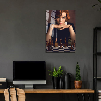 Flex Designs Metal Poster The Queens Gambit 5 x 7" Home Goods - TV Show 2020 TV Show Metal Poster