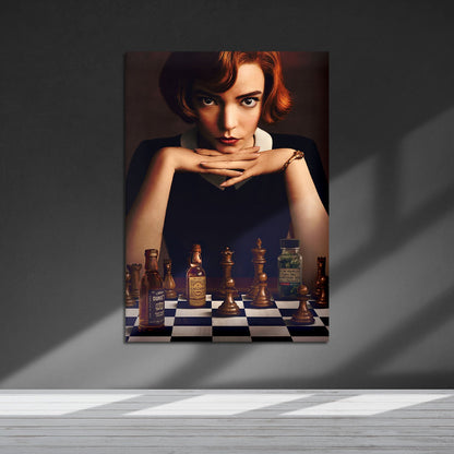 Flex Designs Metal Poster The Queens Gambit 5 x 7" Home Goods - TV Show 2020 TV Show Metal Poster