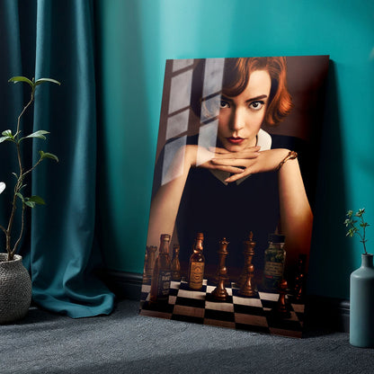 The Queens Gambit TV Show Metal Poster
