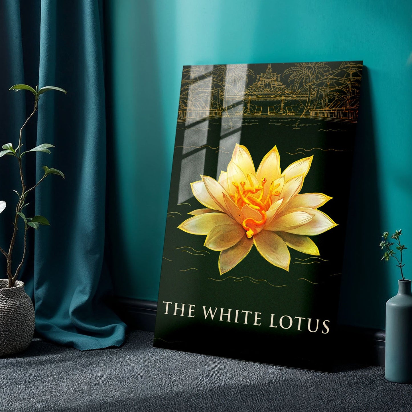 The White Lotus TV Show Metal Poster