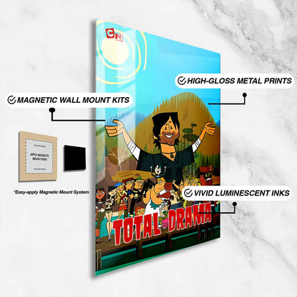 Flex Designs Metal Poster Total Drama Island 16 x 24" Home Goods - TV Show 2007 TV Show Metal Poster