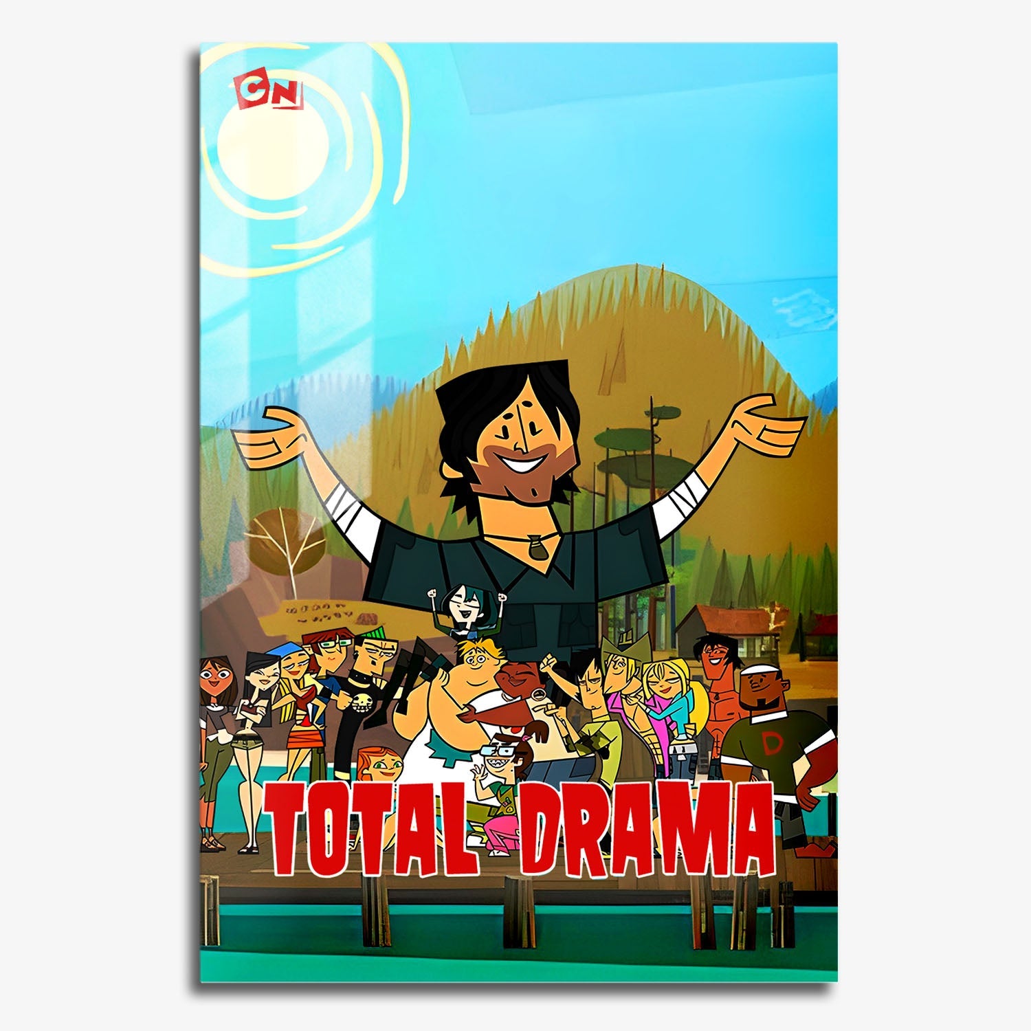 Flex Designs Metal Poster Total Drama Island 11 x 17" Home Goods - TV Show 2007 TV Show Metal Poster