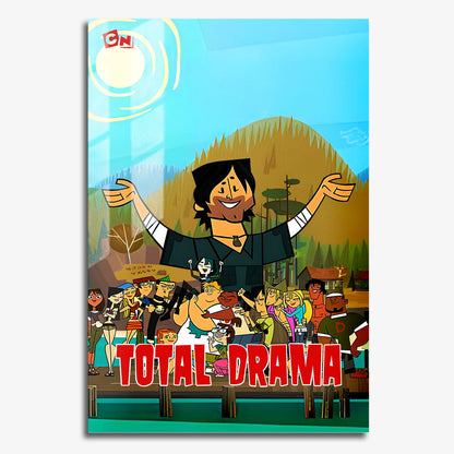 Flex Designs Metal Poster Total Drama Island 11 x 17" Home Goods - TV Show 2007 TV Show Metal Poster
