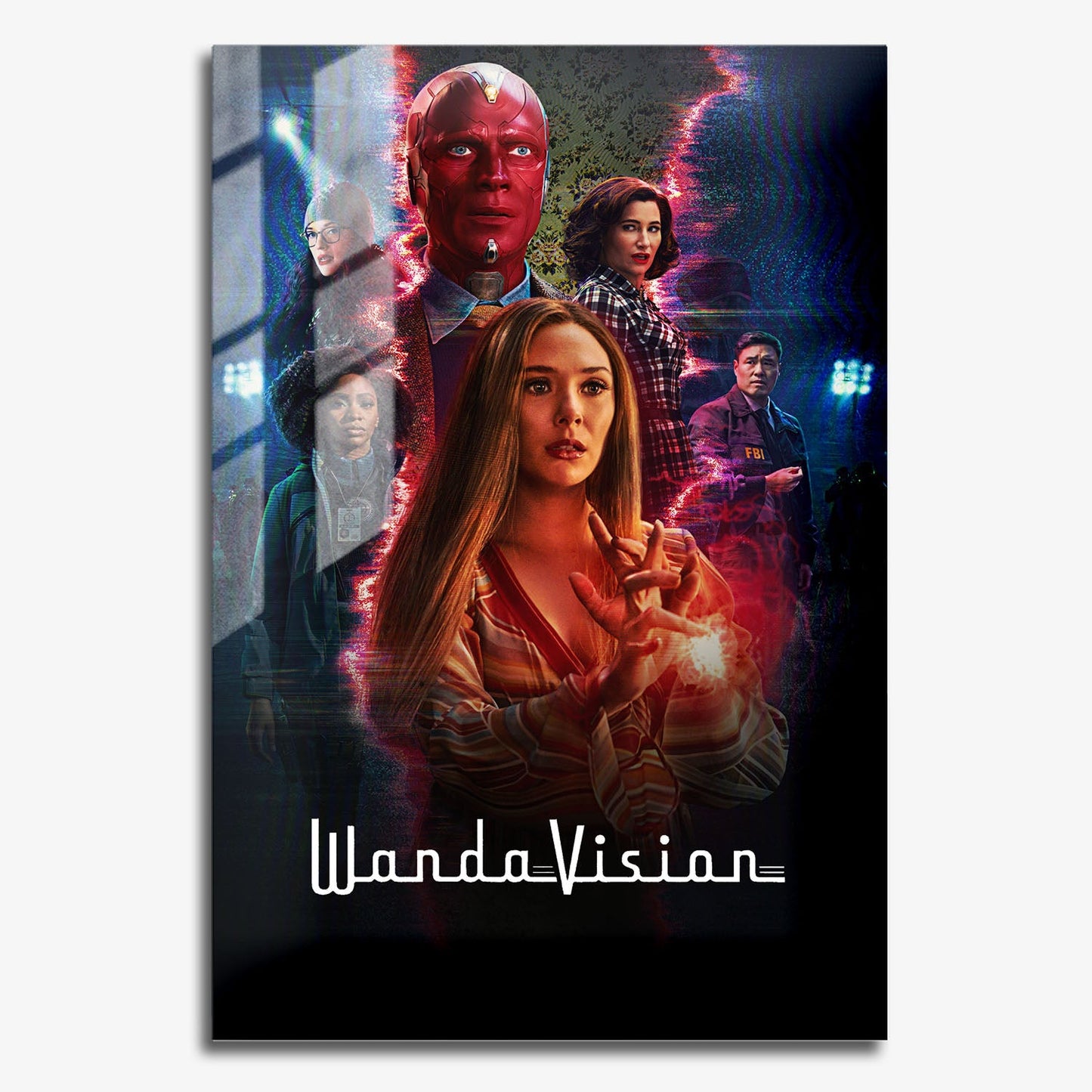 Flex Designs Metal Poster WandaVision Key Visual 11 x 17" Home Goods - TV Show 2021 TV Show Metal Poster