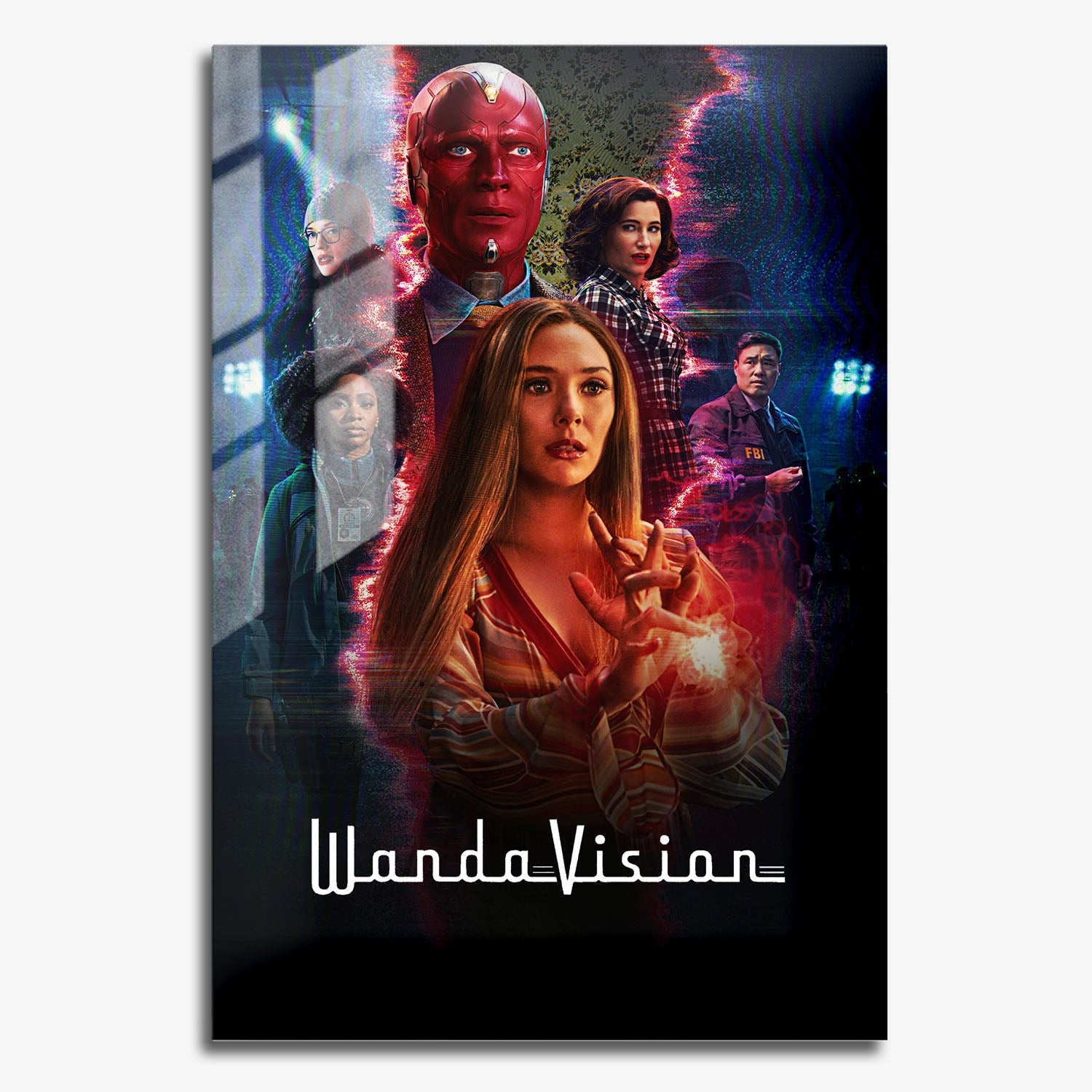 Flex Designs Metal Poster WandaVision Key Visual 11 x 17" Home Goods - TV Show 2021 TV Show Metal Poster