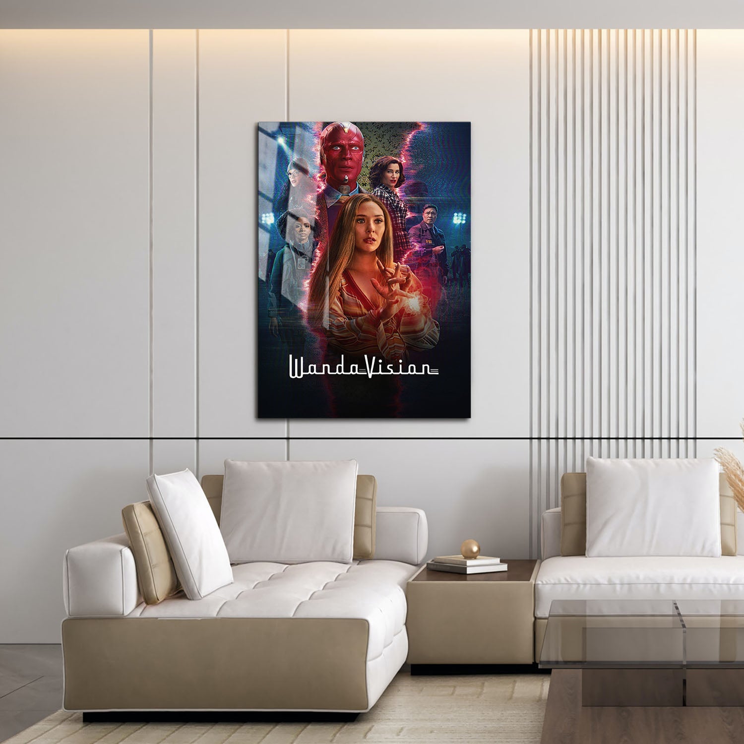 Flex Designs Metal Poster WandaVision Key Visual 16 x 24" Home Goods - TV Show 2021 TV Show Metal Poster