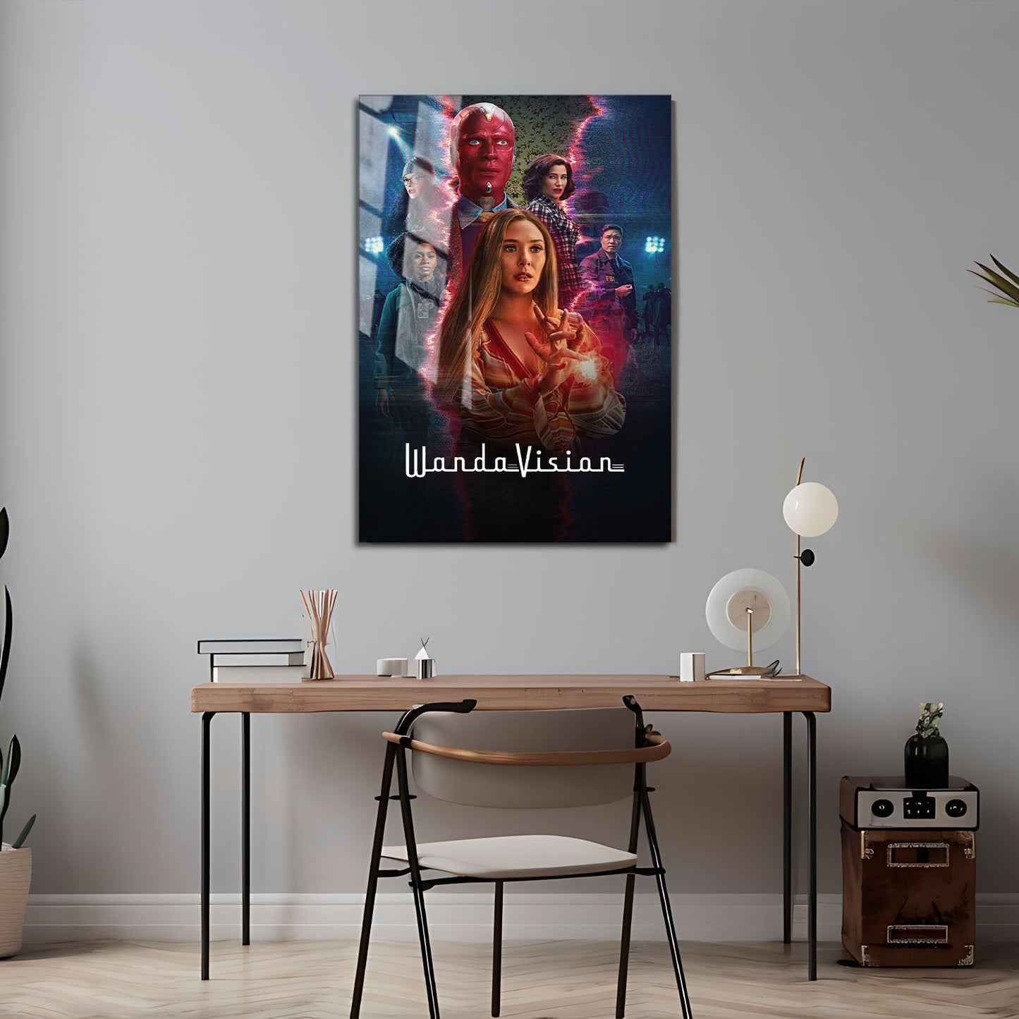 Flex Designs Metal Poster WandaVision Key Visual 24 x 36" Home Goods - TV Show 2021 TV Show Metal Poster