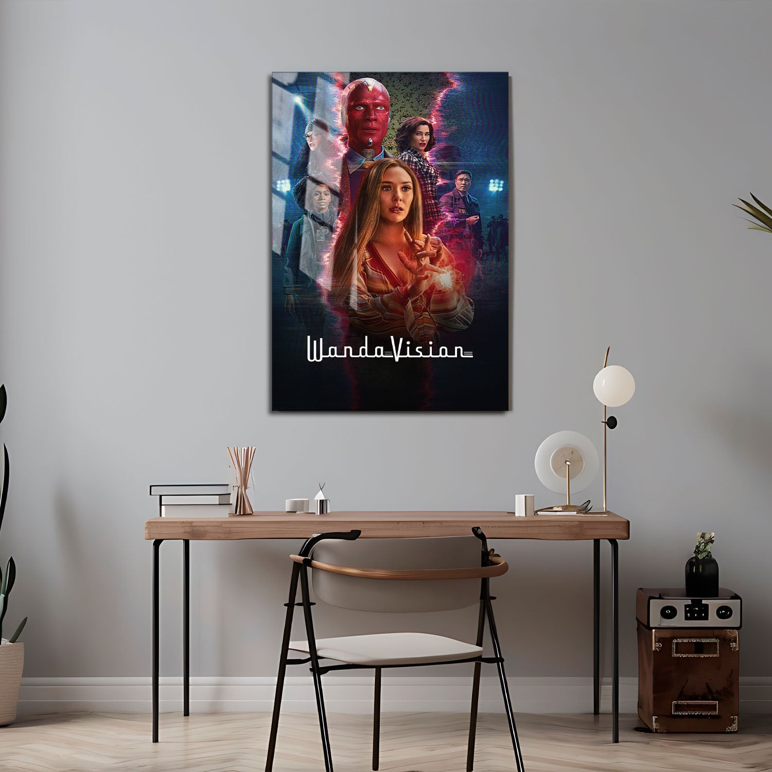 Flex Designs Metal Poster WandaVision Key Visual 24 x 36" Home Goods - TV Show 2021 TV Show Metal Poster