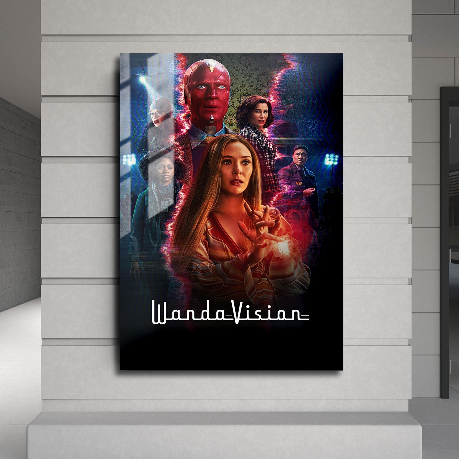 Flex Designs Metal Poster WandaVision Key Visual 24 x 36" Home Goods - TV Show 2021 TV Show Metal Poster