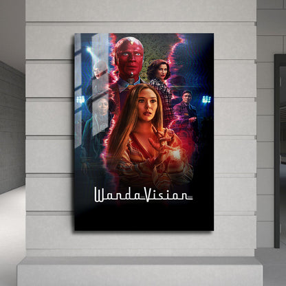 Flex Designs Metal Poster WandaVision Key Visual 24 x 36" Home Goods - TV Show 2021 TV Show Metal Poster