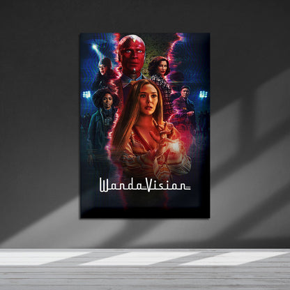 Flex Designs Metal Poster WandaVision Key Visual 5 x 7" Home Goods - TV Show 2021 TV Show Metal Poster