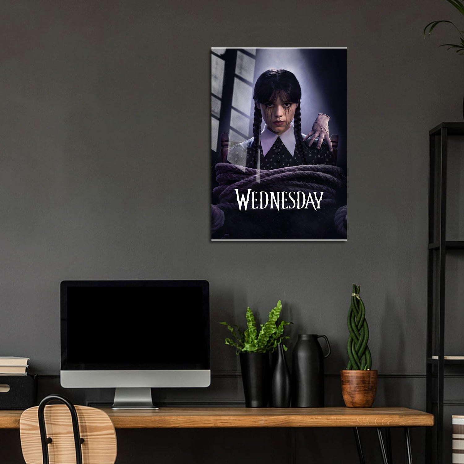 Flex Designs Metal Poster Wednesday 5 x 7" Home Goods - TV Show 2022 TV Show Metal Poster