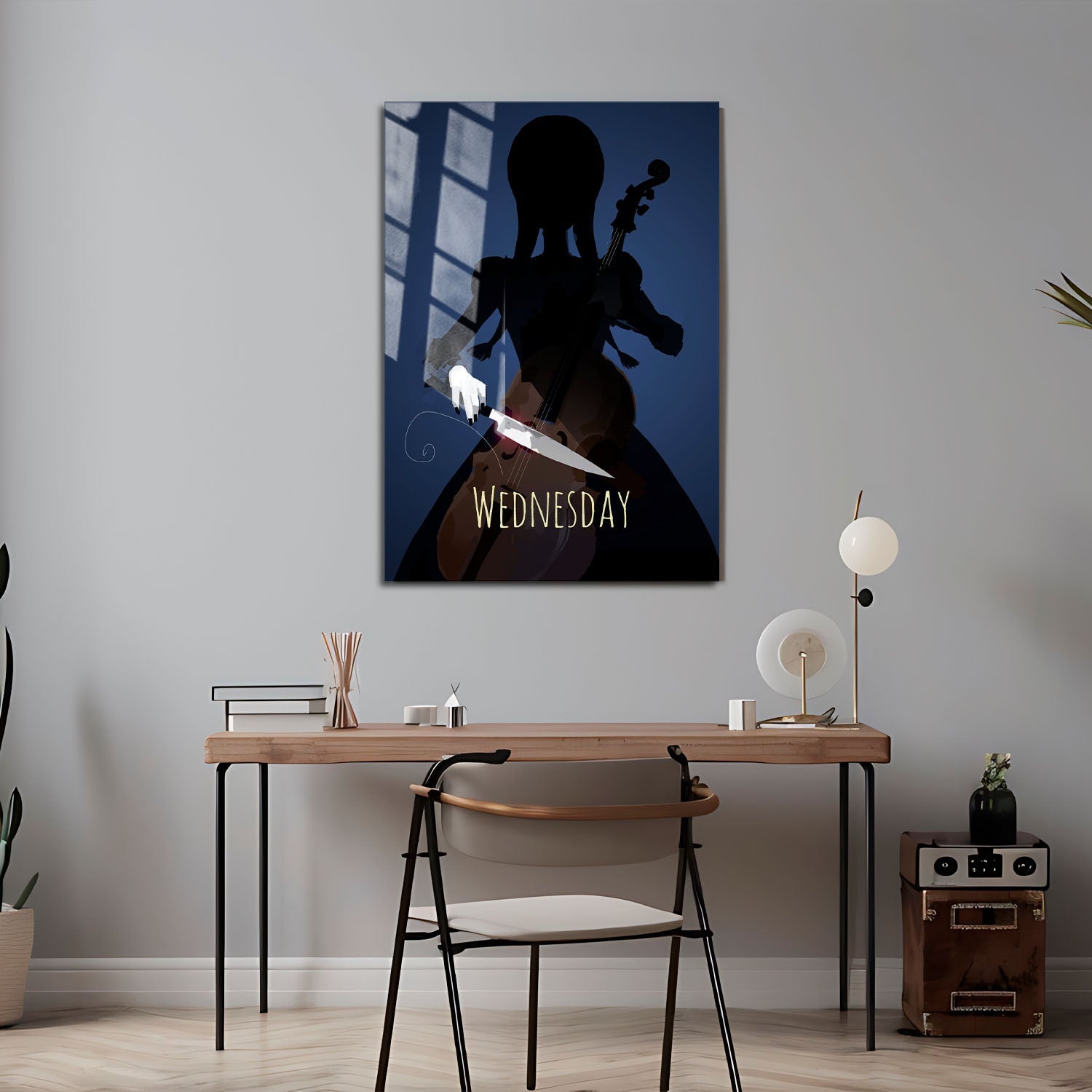 Flex Designs Metal Poster Wednesday Cartoonified 24 x 36" Home Goods - TV Show 2022 TV Show Metal Poster