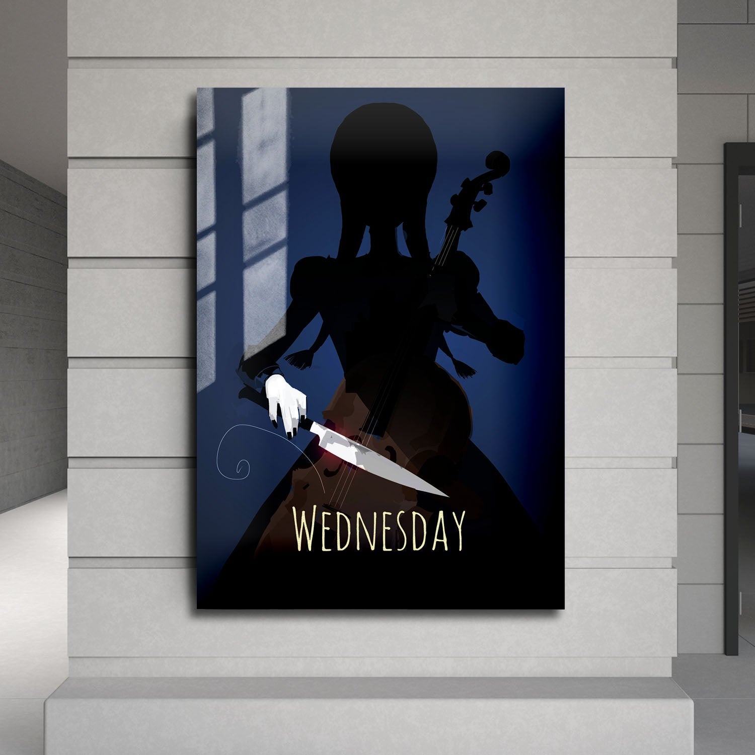 Flex Designs Metal Poster Wednesday Cartoonified 24 x 36" Home Goods - TV Show 2022 TV Show Metal Poster