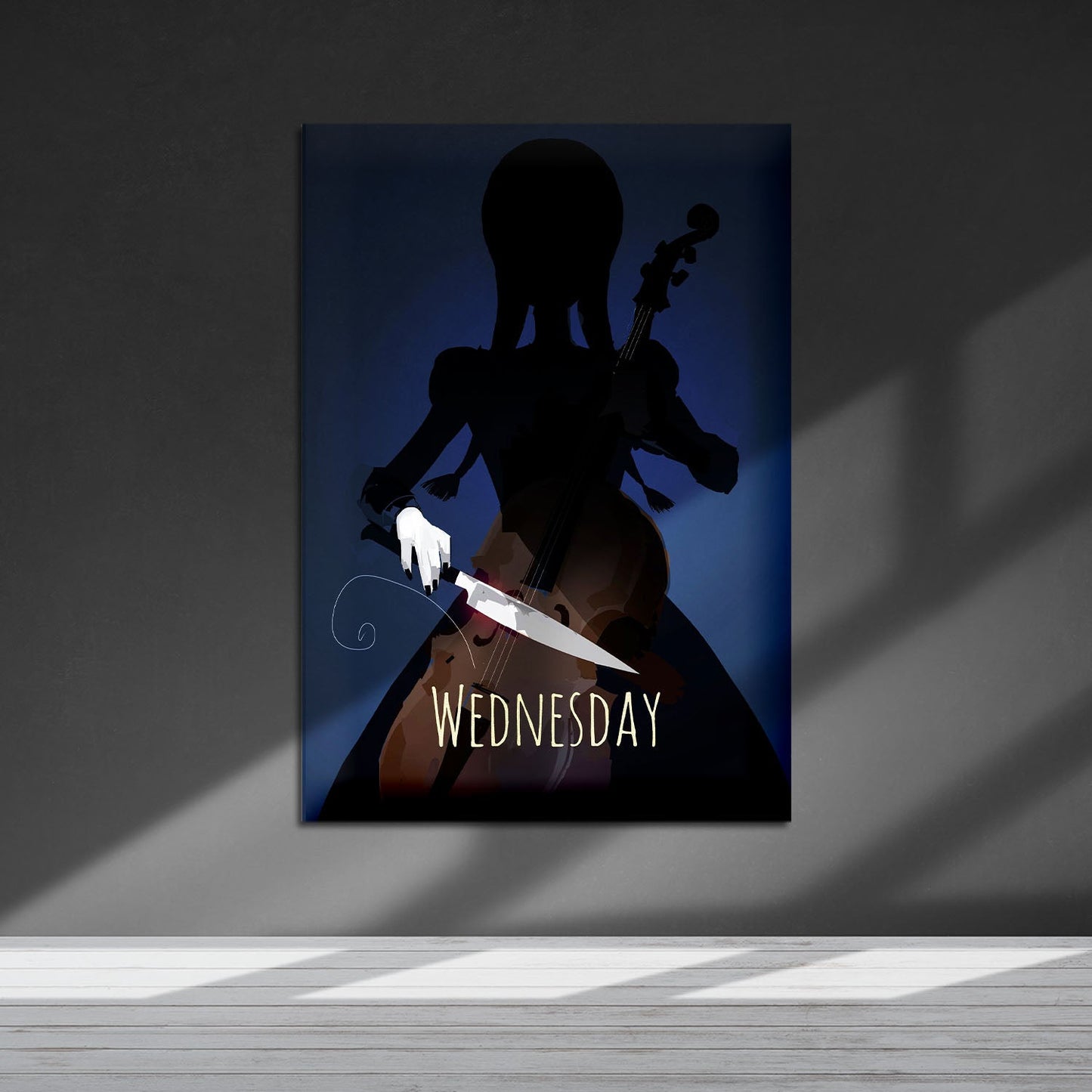 Flex Designs Metal Poster Wednesday Cartoonified 5 x 7" Home Goods - TV Show 2022 TV Show Metal Poster