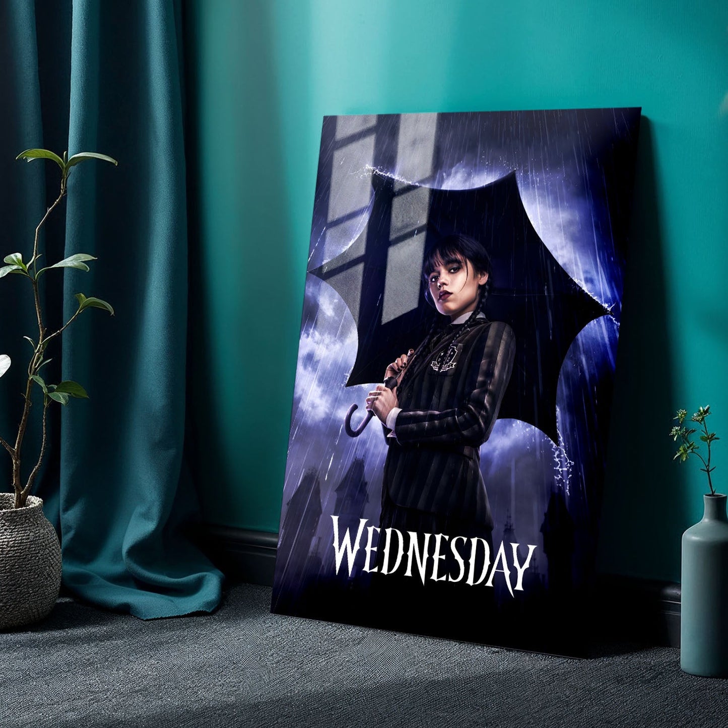 Wednesday Purple Rain TV Show Metal Poster