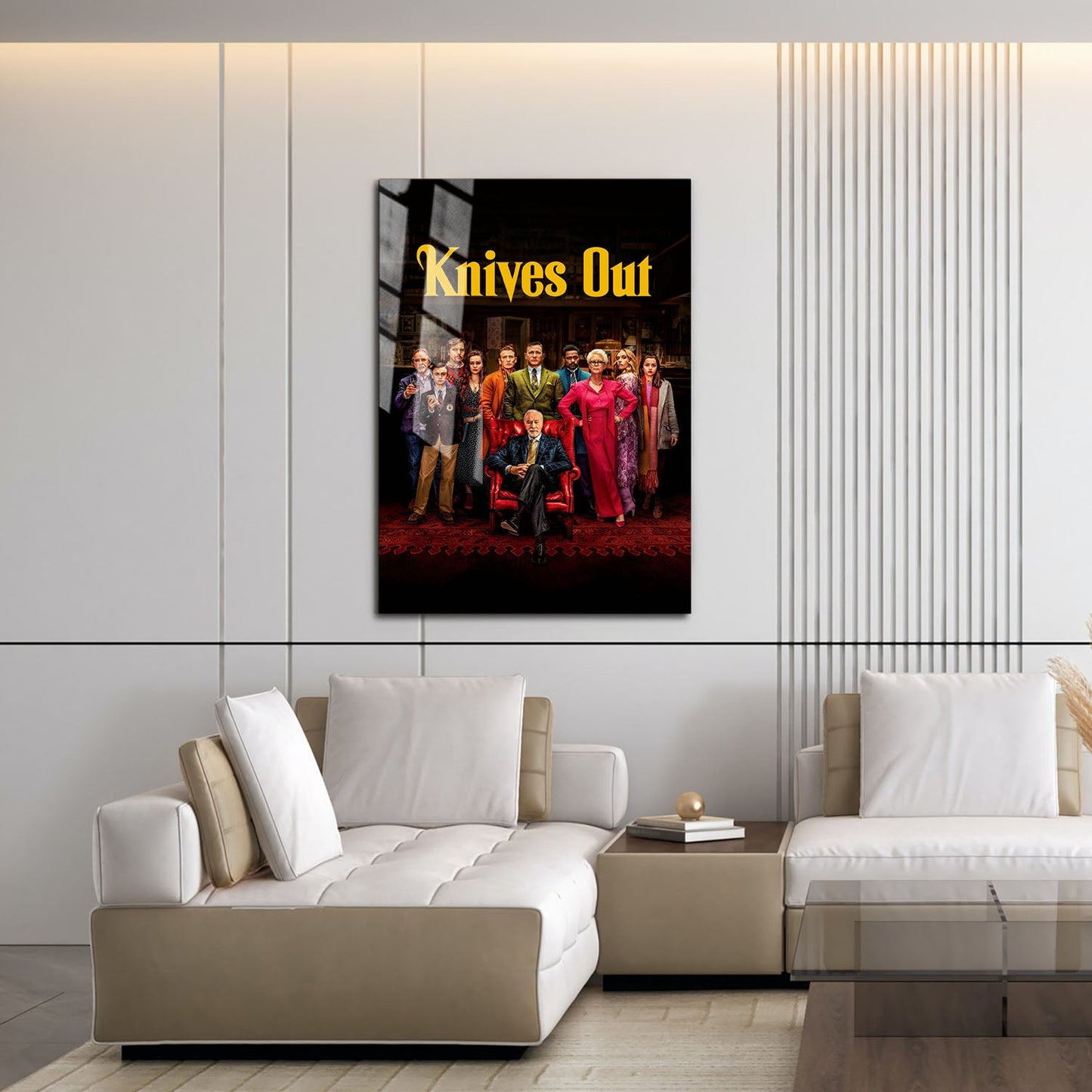Flex Designs Metal Poster Knives Out Cover 16 x 24" Home Goods - Movie 2019 Movie Metal Poster