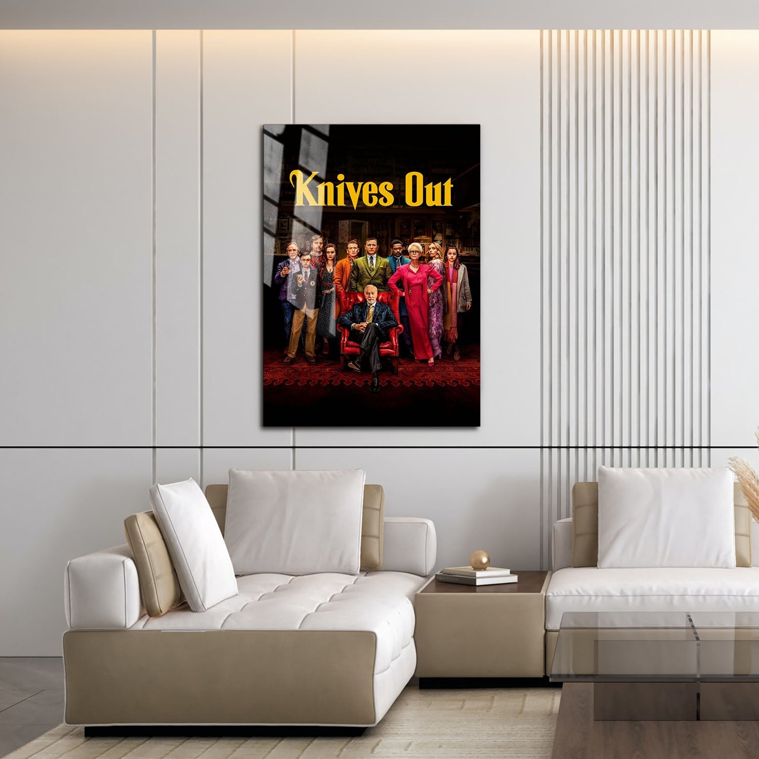 Flex Designs Metal Poster Knives Out Cover 16 x 24" Home Goods - Movie 2019 Movie Metal Poster