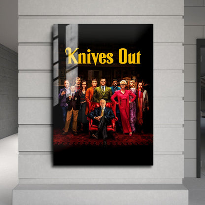 Flex Designs Metal Poster Knives Out Cover 24 x 36" Home Goods - Movie 2019 Movie Metal Poster