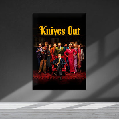 Flex Designs Metal Poster Knives Out Cover 5 x 7" Home Goods - Movie 2019 Movie Metal Poster