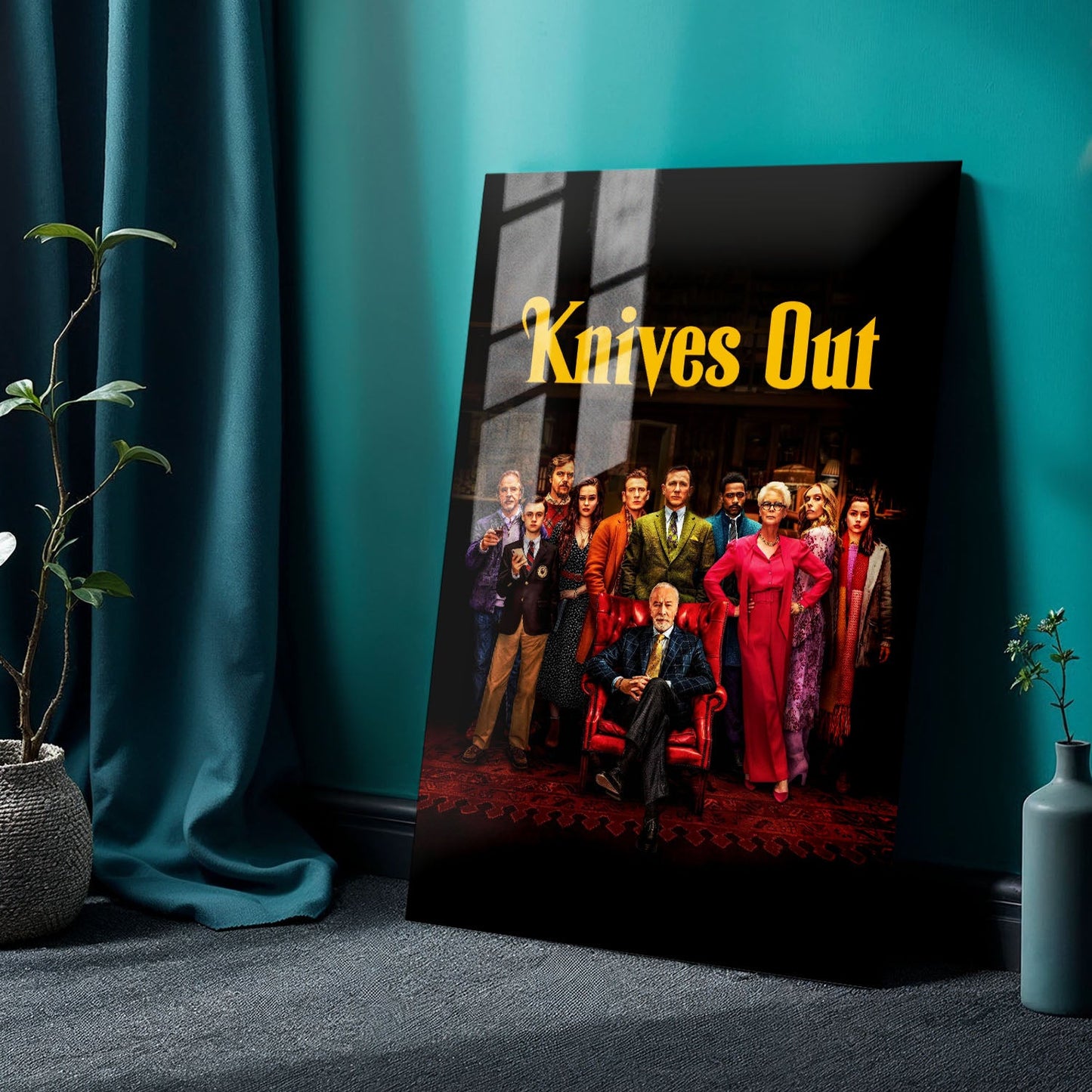 Knives Out Cover Movie Metal Poster