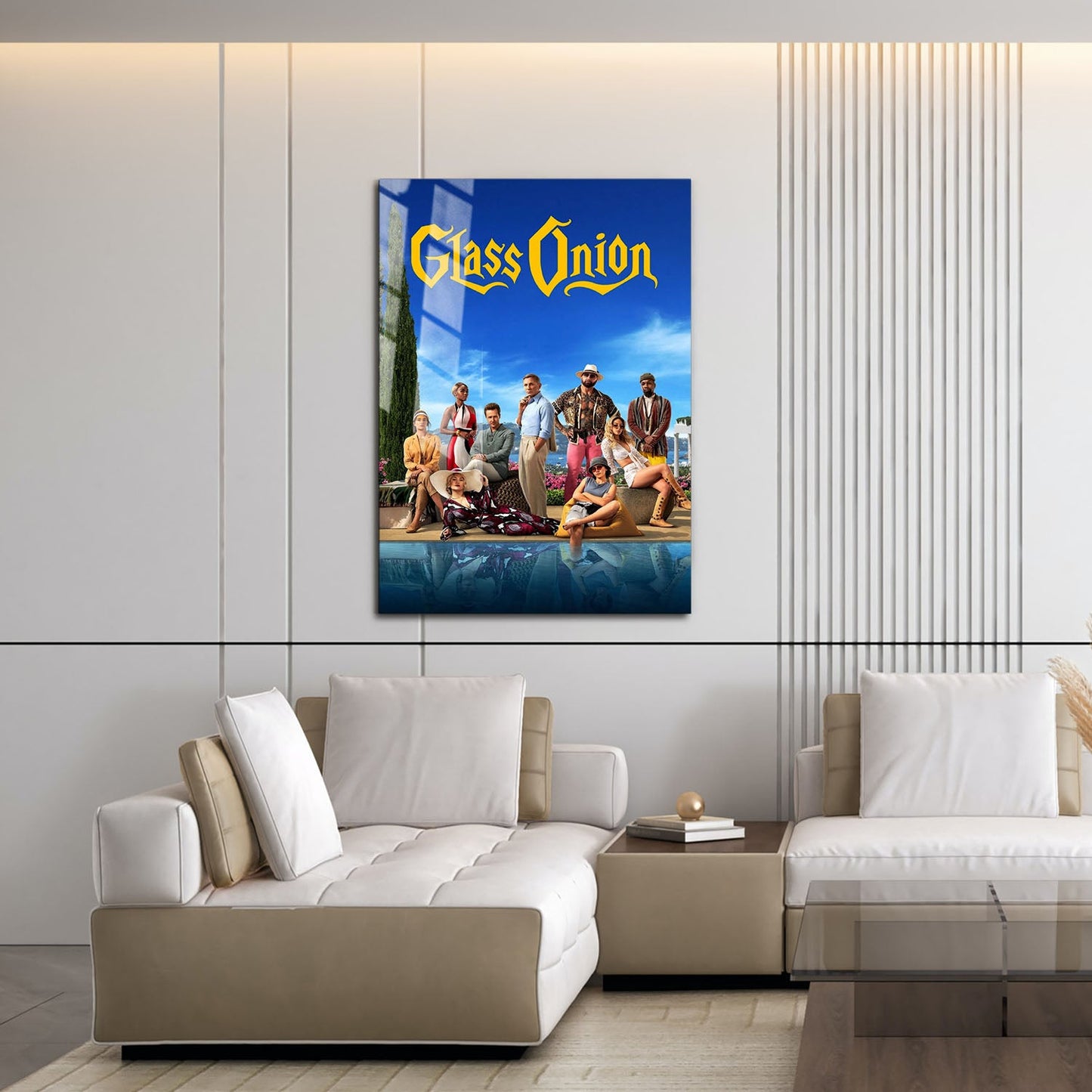 Flex Designs Metal Poster Knives Out - Glass Onion 16 x 24" Home Goods - Movie 2022 Movie Metal Poster
