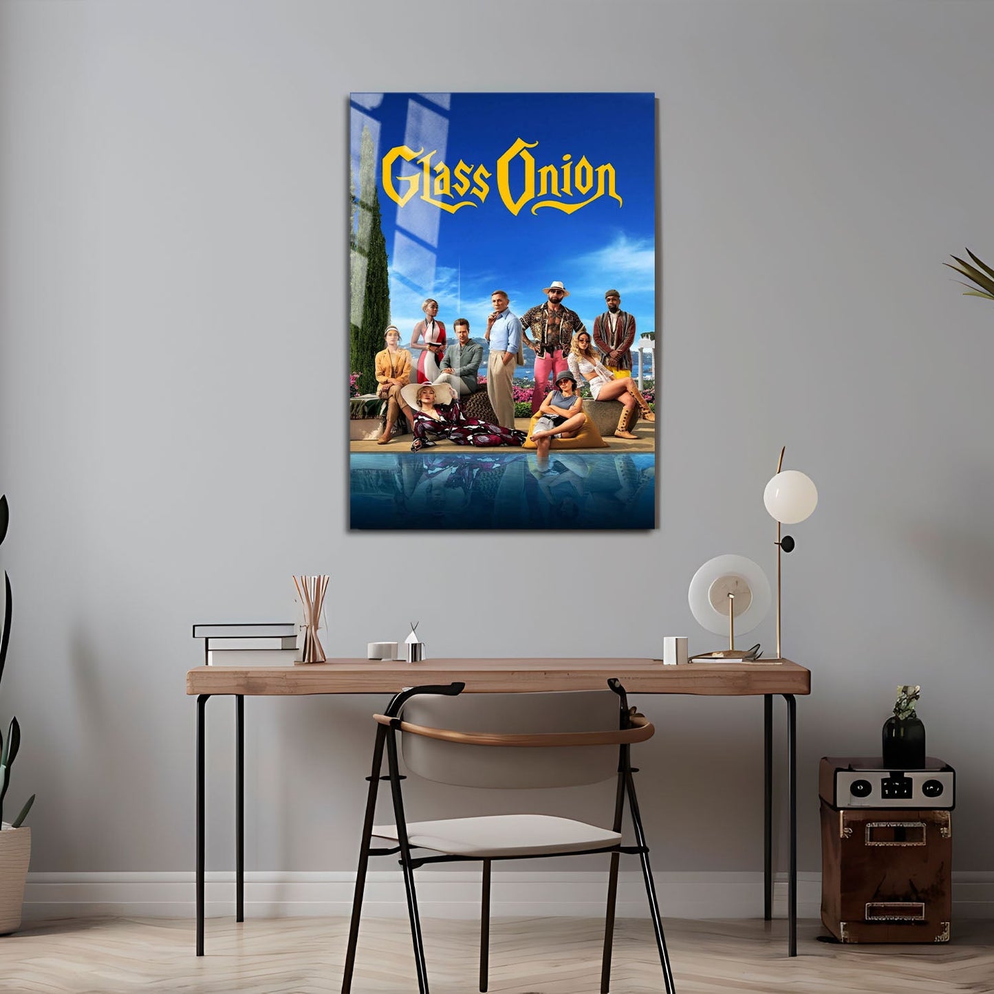 Flex Designs Metal Poster Knives Out - Glass Onion 24 x 36" Home Goods - Movie 2022 Movie Metal Poster