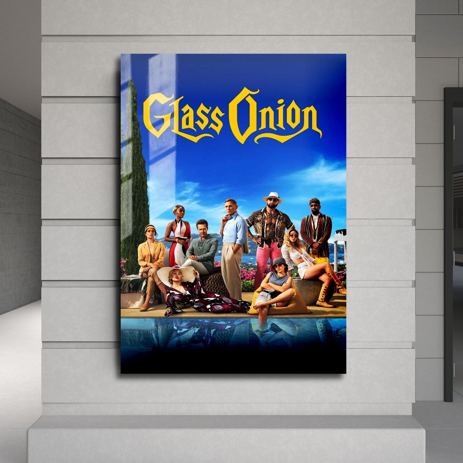 Flex Designs Metal Poster Knives Out - Glass Onion 24 x 36" Home Goods - Movie 2022 Movie Metal Poster