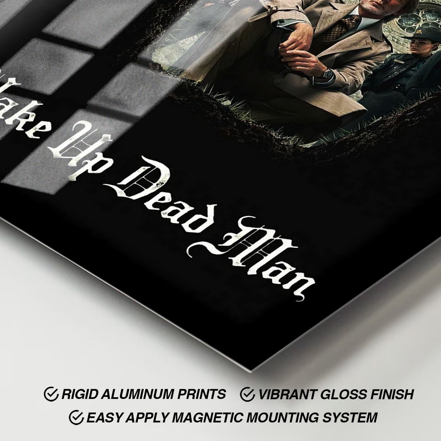 Flex Designs Metal Poster Knives Out - Wake Up Dead Man 11 x 17" Home Goods - Movie 2023 Movie Metal Poster