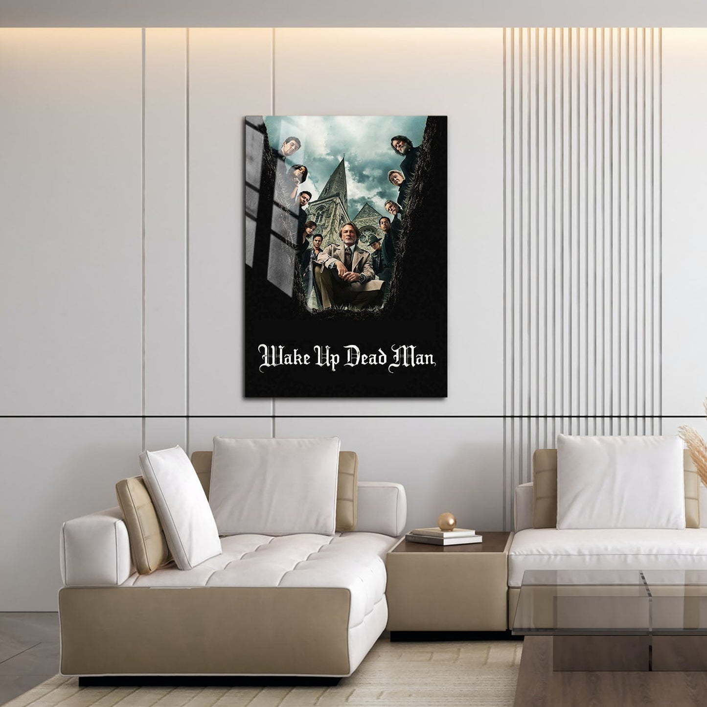 Flex Designs Metal Poster Knives Out - Wake Up Dead Man 16 x 24" Home Goods - Movie 2023 Movie Metal Poster