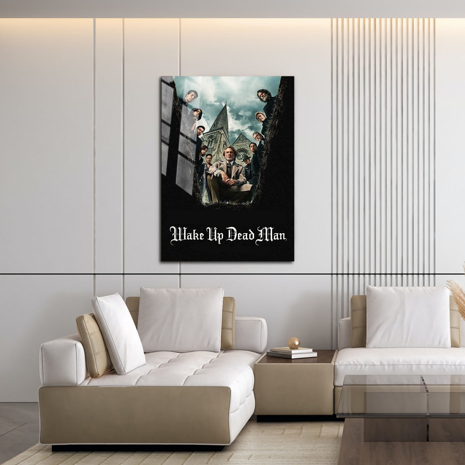 Flex Designs Metal Poster Knives Out - Wake Up Dead Man 16 x 24" Home Goods - Movie 2023 Movie Metal Poster