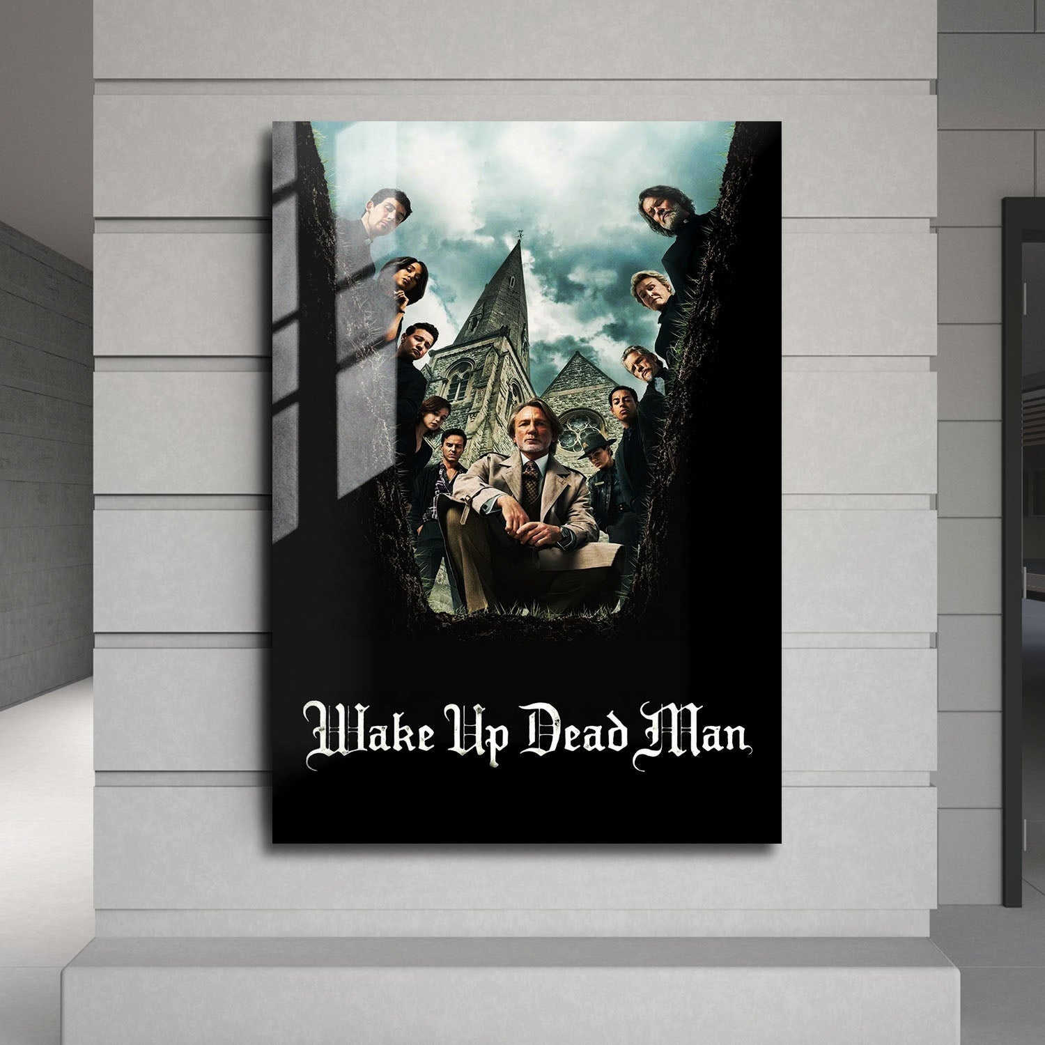 Flex Designs Metal Poster Knives Out - Wake Up Dead Man 24 x 36" Home Goods - Movie 2023 Movie Metal Poster