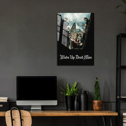 Flex Designs Metal Poster Knives Out - Wake Up Dead Man 5 x 7" Home Goods - Movie 2023 Movie Metal Poster